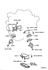 1236150100-INSULATOR, ENGINE MOUNTING, FRONT