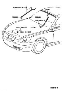 7577024010-MOULDING, HOOD, FRONT