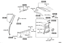 6221024040A0-GARNISH, FRONT PILLAR, RH