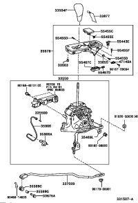 3350424120E0-KNOB SUB-ASSY SHIFT