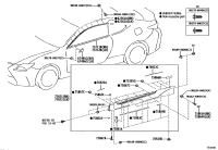 6236224030-RETAINER, ROOF SIDE RAIL WEATHERSTRIP, FRONT LH