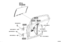 6875050061-HINGE ASSY, REAR DOOR, UPPER RH