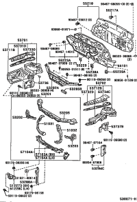 5321133040-SUPPORT SUB-ASSY, RADIATOR, RH
