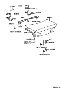 6450333040-Arm sub-assy, luggage door hinge, rh