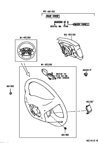 4513033250E0-BUTTON ASSY, HORN