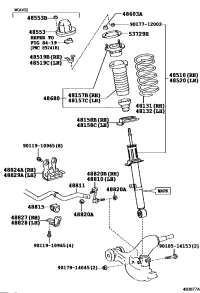 4868053060-SUPPORT ASSY, FRONT SUSPENSION