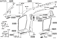 6218058040-AIR BAG ASSY, CURTAIN SHIELD, LH