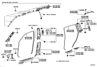 6233260101C0-WEATHERSTRIP, REAR DOOR OPENING TRIM, LH