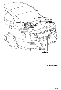 7680153060A0-GARNISH SUB-ASSY