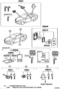 6900553450-CYLINDER SET, LOCK