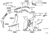 6221053010B0-GARNISH, FRONT PILLAR, RH
