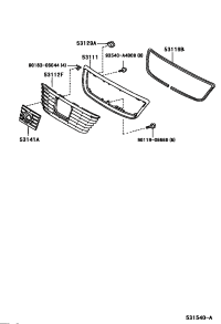 93540A4008-CLAMP OR CLIP(FOR FUEL HOSE NO.1)