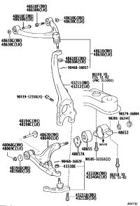 4861059035-ARM ASSY FRONT SUSPENSION LOWER RH