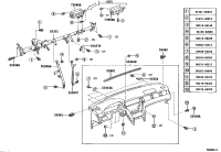5540133160E0-PAD SUB-ASSY, INSTRUMENT PANEL SAFETY