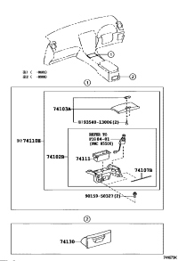 7413053010C0-Receptacle assy, rear ash