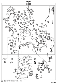 0411136380-GASKET KIT, ENGINE OVERHAUL