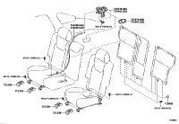 7215248150C0-Cover, rear seat track bracket, inner