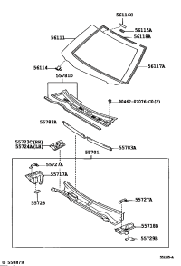 5570833050-LOUVER, COWL TOP VENTILATOR, RH