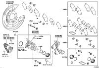 044660E060-PAD KIT, DISC BRAKE, REAR