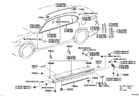 7585130909-MOULDING, ROCKER PANEL, RH