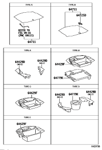 6477930090-TRAY, LUGGAGE COMPARTMENT SIDE