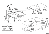 6320153050-GLASS SUB-ASSY, SLIDING ROOF