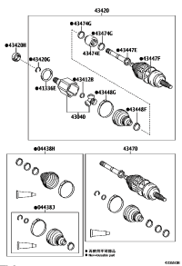 4342048150-SHAFT ASSY, FRONT DRIVE, LH