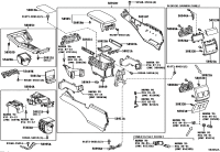 5891033510C0-BOX ASSY, CONSOLE, REAR