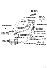 6923053010A0-HANDLE ASSY, REAR DOOR OUTSIDE, RH/LH