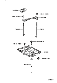 7445151010-BOLT, BATTERY CLAMP