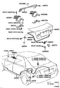 6440153022-PANEL SUB-ASSY, LUGGAGE COMPARTMENT DOOR