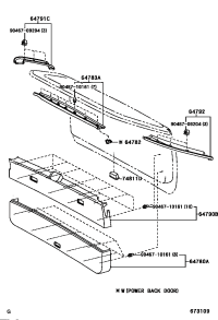6478348041A1-Panel, back window finish, upper