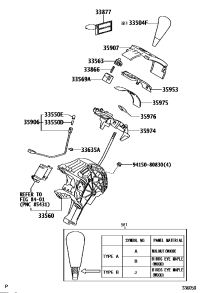 3350448010B0-KNOB SUB-ASSY, SHIFT LEVER