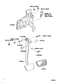4710148100-PEDAL SUB-ASSY, BRAKE