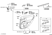 6763048600C2-BOARD SUB-ASSY, REAR DOOR TRIM, RH