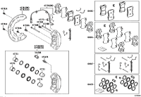 0446550280-PAD KIT, DISC BRAKE, FRONT
