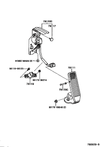 7801050020-ROD ASSY, ACCELERATOR PEDAL