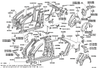 6121250031-Rail, roof side, lh
