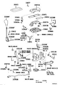 3350450050E0-KNOB SUB-ASSY, SHIFT LEVER