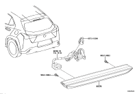 8157076010-LAMP ASSY, CENTER STOP