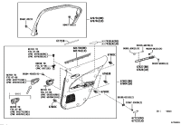6817376030-WEATHERSTRIP, REAR DOOR GLASS, INNER, RH/LH