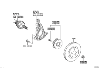 4355010010-HUB SUB-ASSY, FRONT AXLE, RH/LH