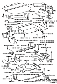 5846048010-Striker assy, luggage hold belt