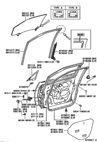 6212048030-WINDOW ASSY, FRONT SIDE FIX, LH