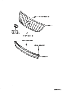5311148020-GRILLE, RADIATOR
