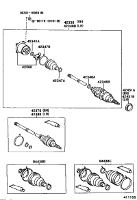 4234048020-SHAFT ASSY, RR DRIVE