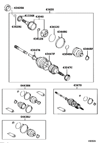 4342048010-SHAFT ASSY, FRONT DRIVE, LH