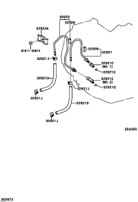 3292148010-TUBE, OIL COOLER INLET, NO.1