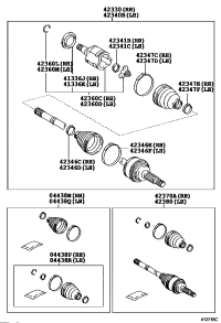 4234048070-SHAFT ASSY, RR DRIVE