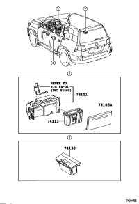 7410160010-BOX SUB-ASSY, FRONT ASH RECEPTACLE
